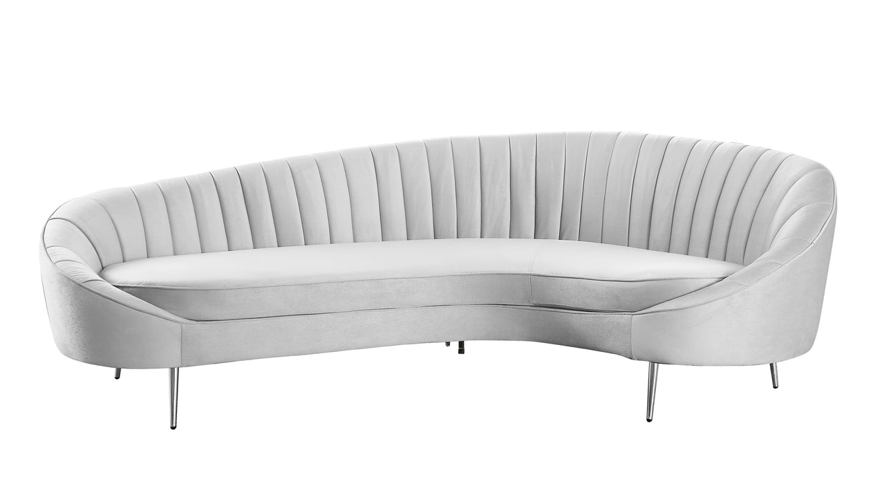 Modern Chaise-Style Sofa w/ Pet & Stain Resistant Fabric DALLAS-SFA-GRY