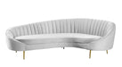 Modern Chaise-Style Sofa w/ Pet & Stain Resistant Fabric DALLAS-SFA-GRY
