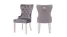 Simba Dining Chair – Simba Stainless Steel Legs Dark Gray - 2 Chairs per BOX by Galaxy Home Furnishings