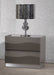 Contemporary High Gloss 2-Drawer Nightstand DELHI-NS