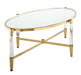 Oval Tempered Glass Cocktail Table DENALI-CT-OVL
