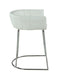 Contemporary Channel Back Counter Stool DENISE-CS-WHT