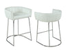 Contemporary Channel Back Counter Stool DENISE-CS-WHT