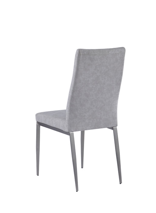 Contemporary Contour-Back Chair - 2 per box DESIREE-SC-GRY