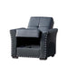 Ottomanson Diva Collection Upholstered Convertible Armchair with Storage