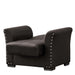 Ottomanson Diva Collection Upholstered Convertible Armchair with Storage