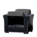 Ottomanson Diva Collection Upholstered Convertible Armchair with Storage