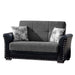 Ottomanson Diva Collection Upholstered Convertible Loveseat with Storage