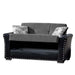 Ottomanson Diva Collection Upholstered Convertible Loveseat with Storage