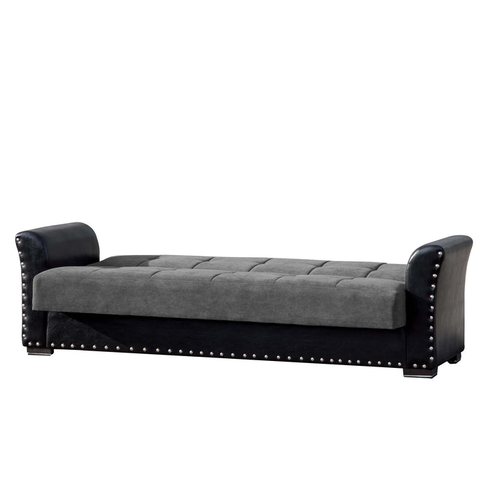 Ottomanson Diva Collection Upholstered Convertible Sofabed with Storage