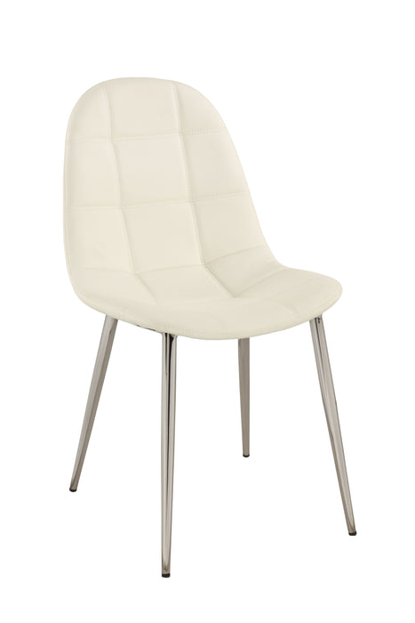 Waffle Tufted Side Chair with Bucket Seat - 4 per box DONNA-SC-WHT