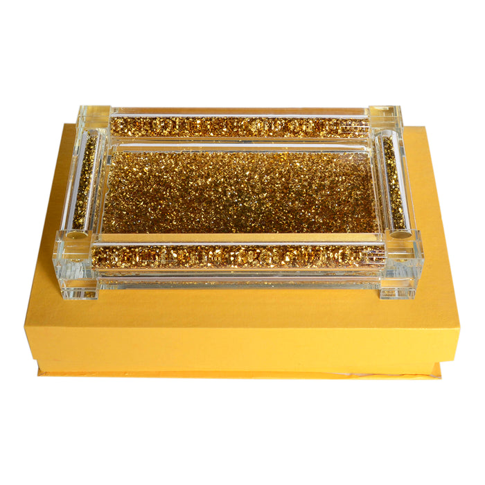 Ambrose Exquisite Small Glass Tray in Gift Box