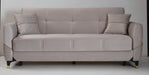 Ottomanson Samba Collection Upholstered Convertible Sofabed with Storage