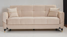 Ottomanson Samba Collection Upholstered Convertible Sofabed with Storage