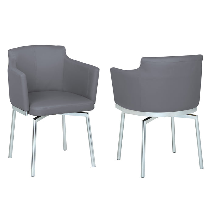 Contemporary Club Arm Chair w/ Memory Swivel - 2 per box