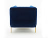 Deco Chair in Blue Fabric 17663-B-C