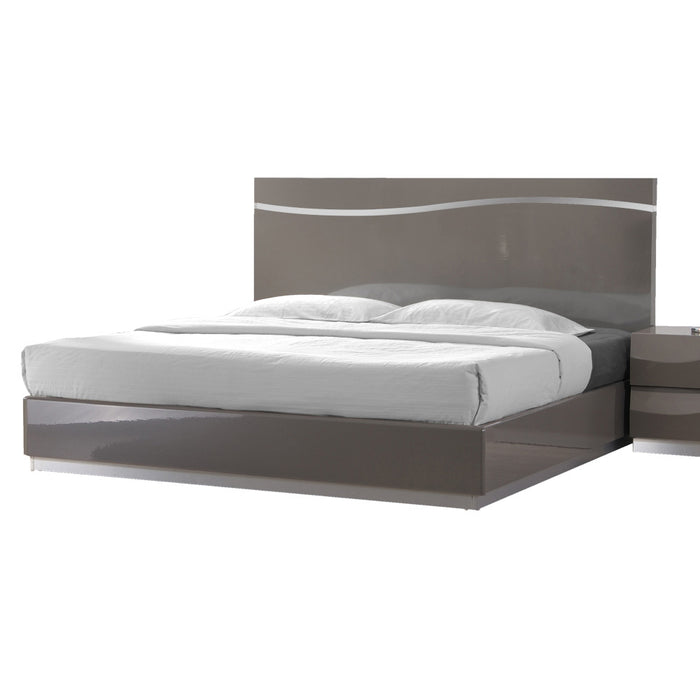 Contemporary High Gloss Queen Size Bed DELHI-BED-QUEEN
