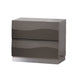 Contemporary High Gloss 2-Drawer Nightstand DELHI-NS