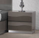 Contemporary High Gloss 2-Drawer Nightstand DELHI-NS