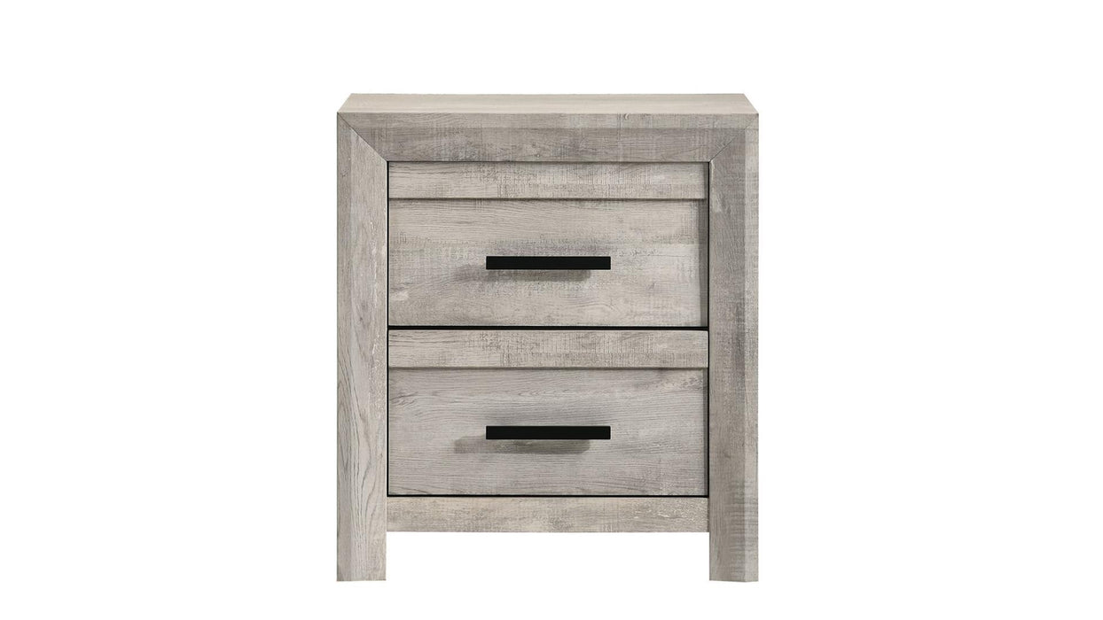 Denver Nightstand – Denver Nightstand Rustic Natural by Galaxy Home Furnishings