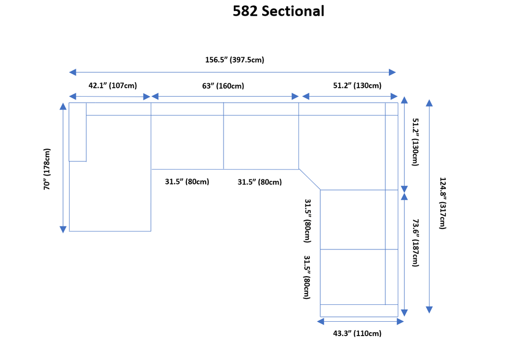 582 Sectional Right