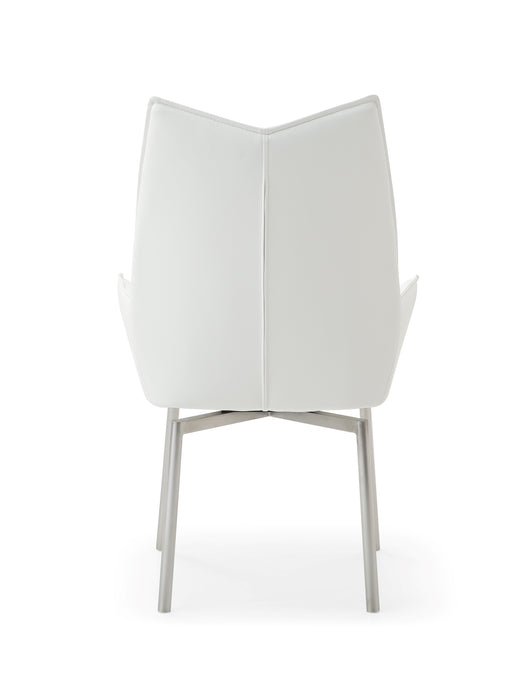 1218 swivel dining chair White