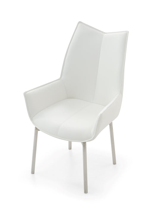 1218 swivel dining chair White