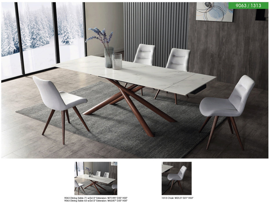 9063 Dining Marble Table with 1287 chairs