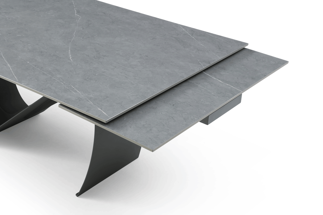 9087 Table Dark grey with 1218 swivel dark grey chair