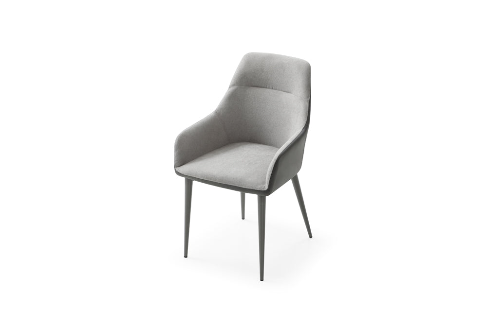 9087 Table Dark grey with 1254 chairs