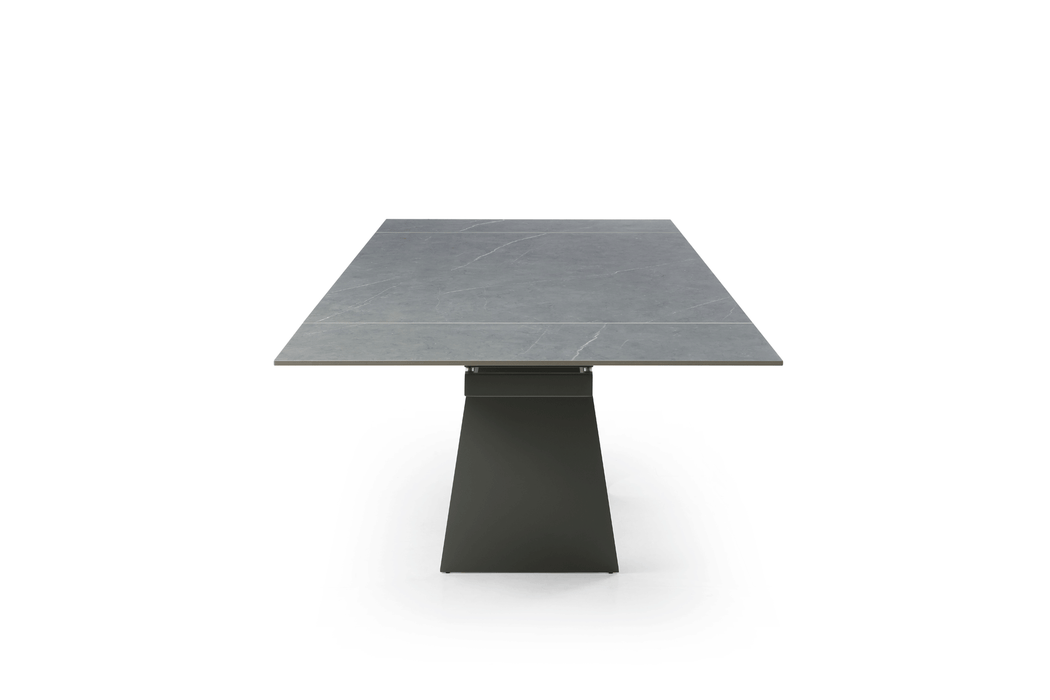 9087 Table Dark grey with 1254 chairs