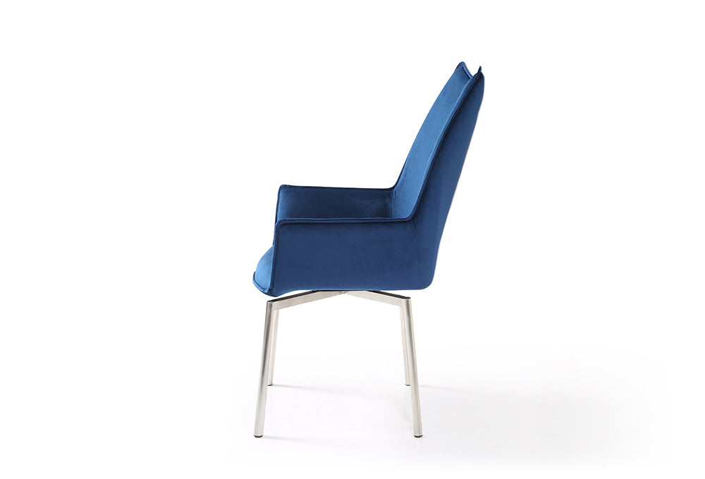 9188 Table with 1218 swivel blue chairs