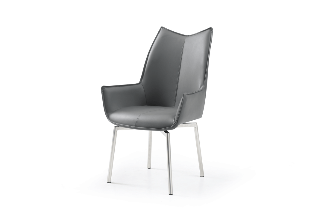9188 Table with 1218 Swivel dark grey chairs