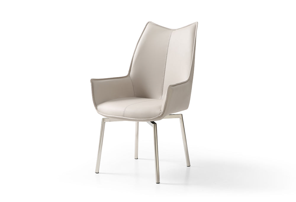 9188 Table with 1218 swivel grey taupe chairs