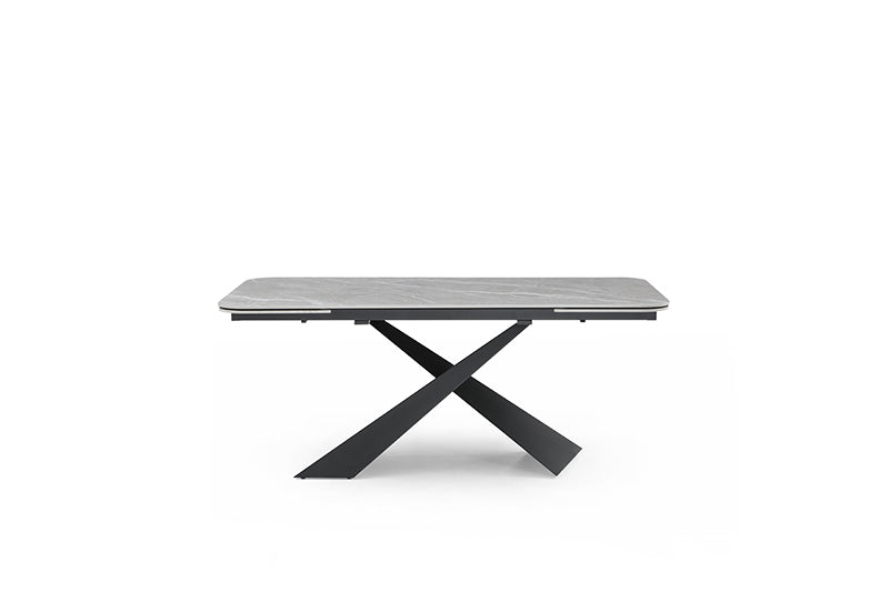 9422 Table with 1218 swivel Dark grey chairs
