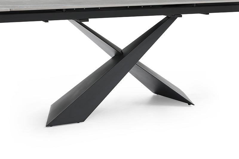 9422 Table with 1218 swivel Dark grey chairs
