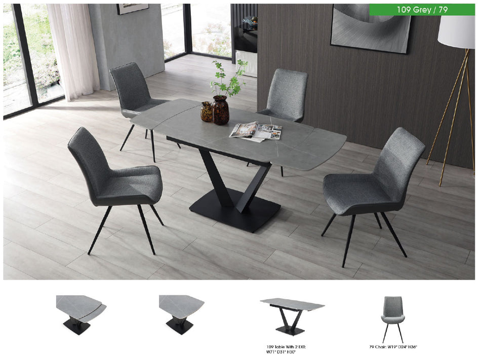 109 Grey Dining Table