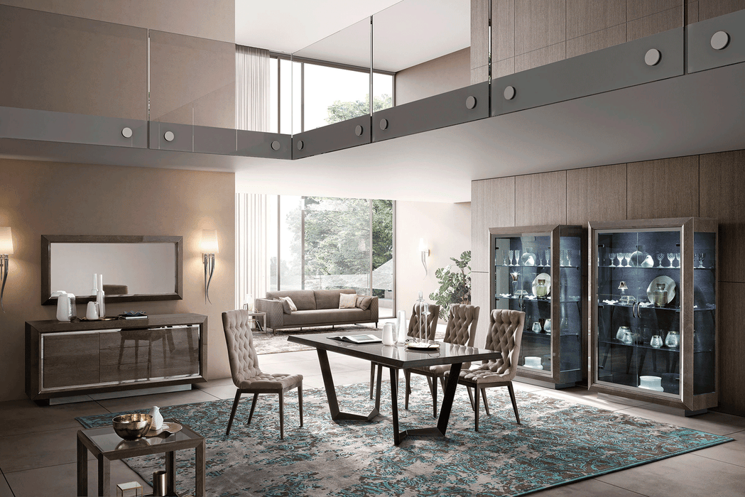 Elite Dining Room Brown  Silver Birch