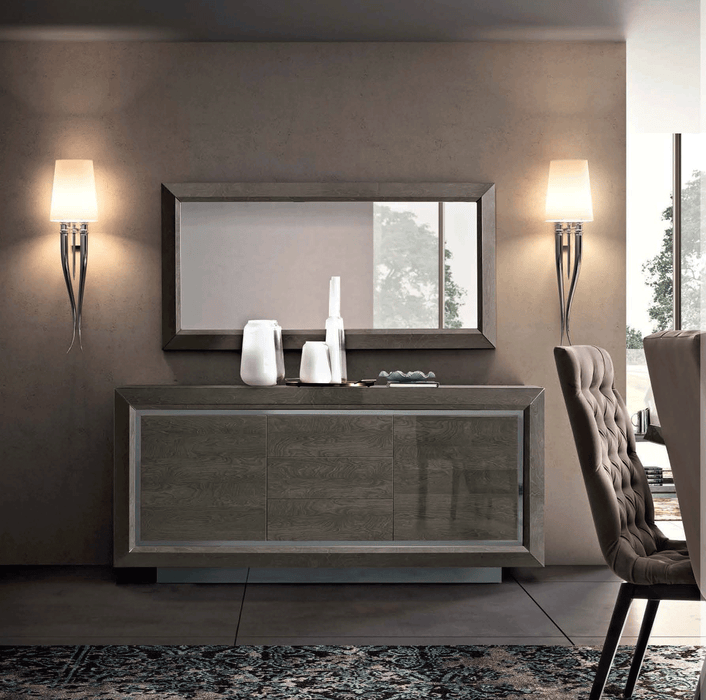 Elite Dining Room Brown  Silver Birch