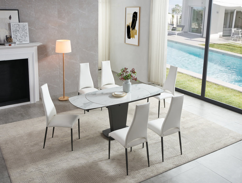 2417 Marble Table White