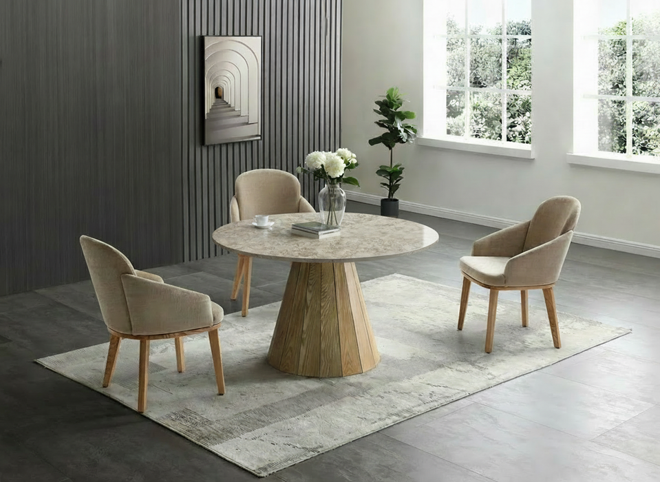9493 Round Dining Table with Extension