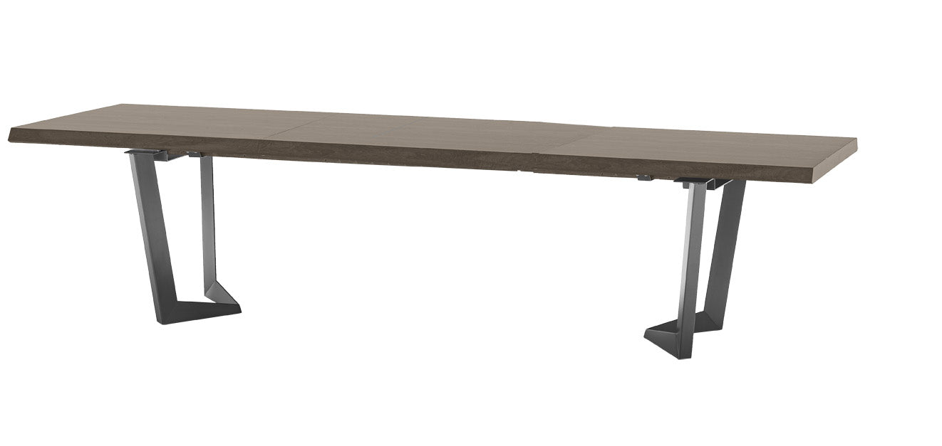 Elite Dining Table Brown  Silver Birch