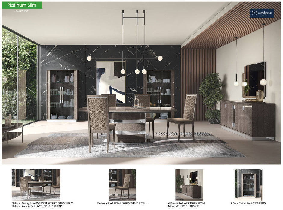Platinum Slim Dining Table