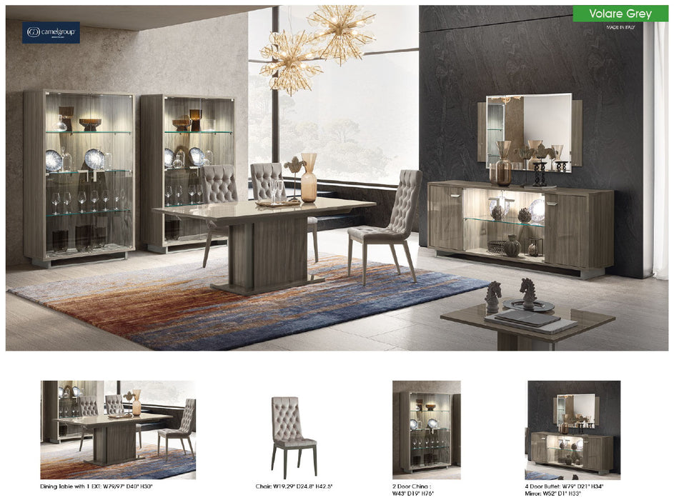 Volare Dining table GREY with ext