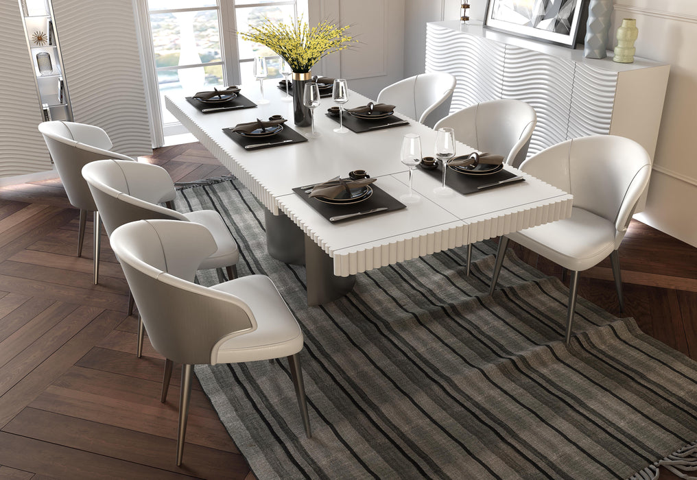 Wave Dining table w/ 2 Ext.