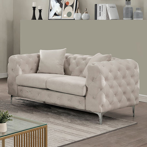 Sapphira K/D Loveseat - Beige