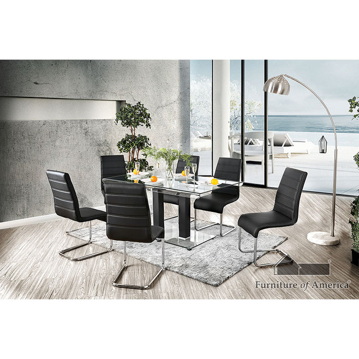 Richfield Dining Table - Black/Chrome