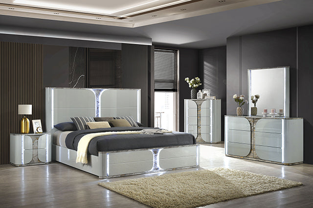 Cleburne Bed - Light Gray - King