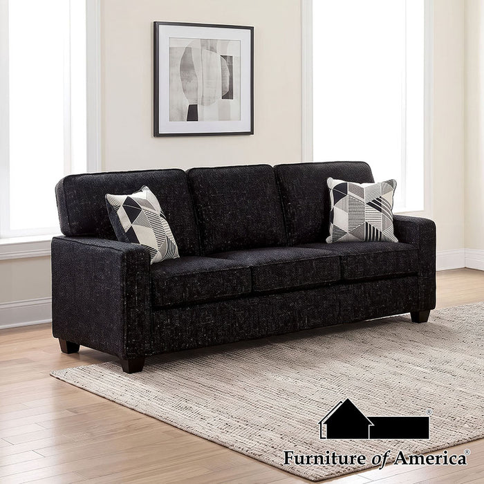 Jelva Sofa W 2 Pillows - Black