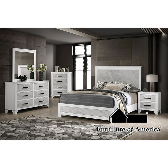 Darlene Bed - White - King